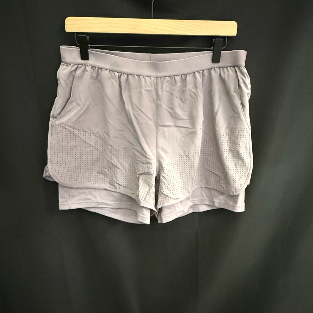 Mono B Light Gray Women's Athletic Shorts
